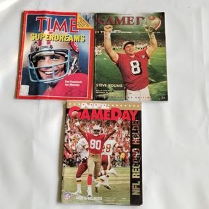 San Francisco 49ers 🌟 4 For $15 Vintage Time/GameDay Magazines